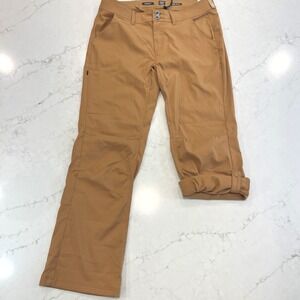 Prana NEW Halle Pant Womens 10 x 30" Convertible Stretch Hiking Brown Gorpcore